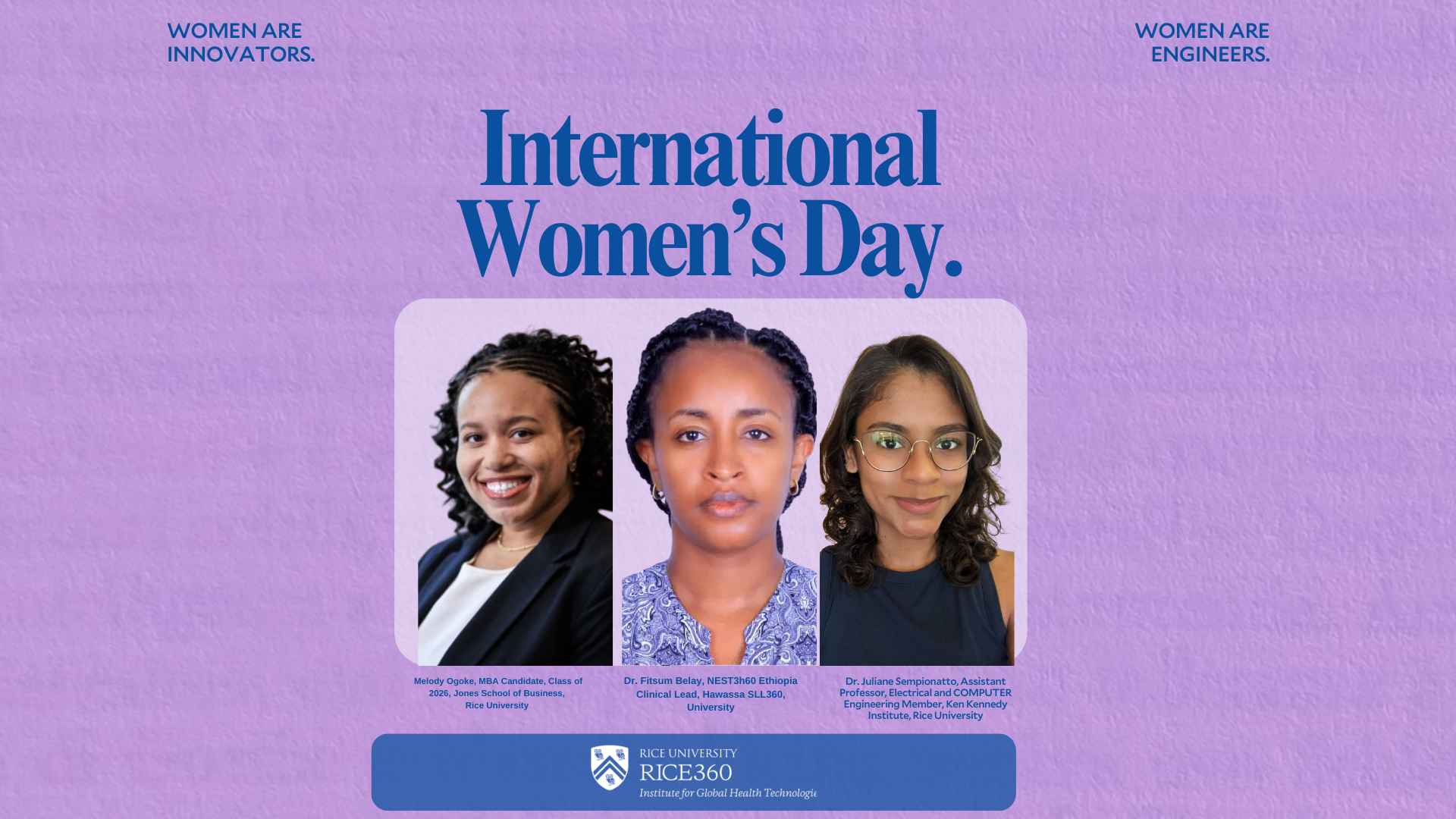 International Women's Day Descriptive Banner
