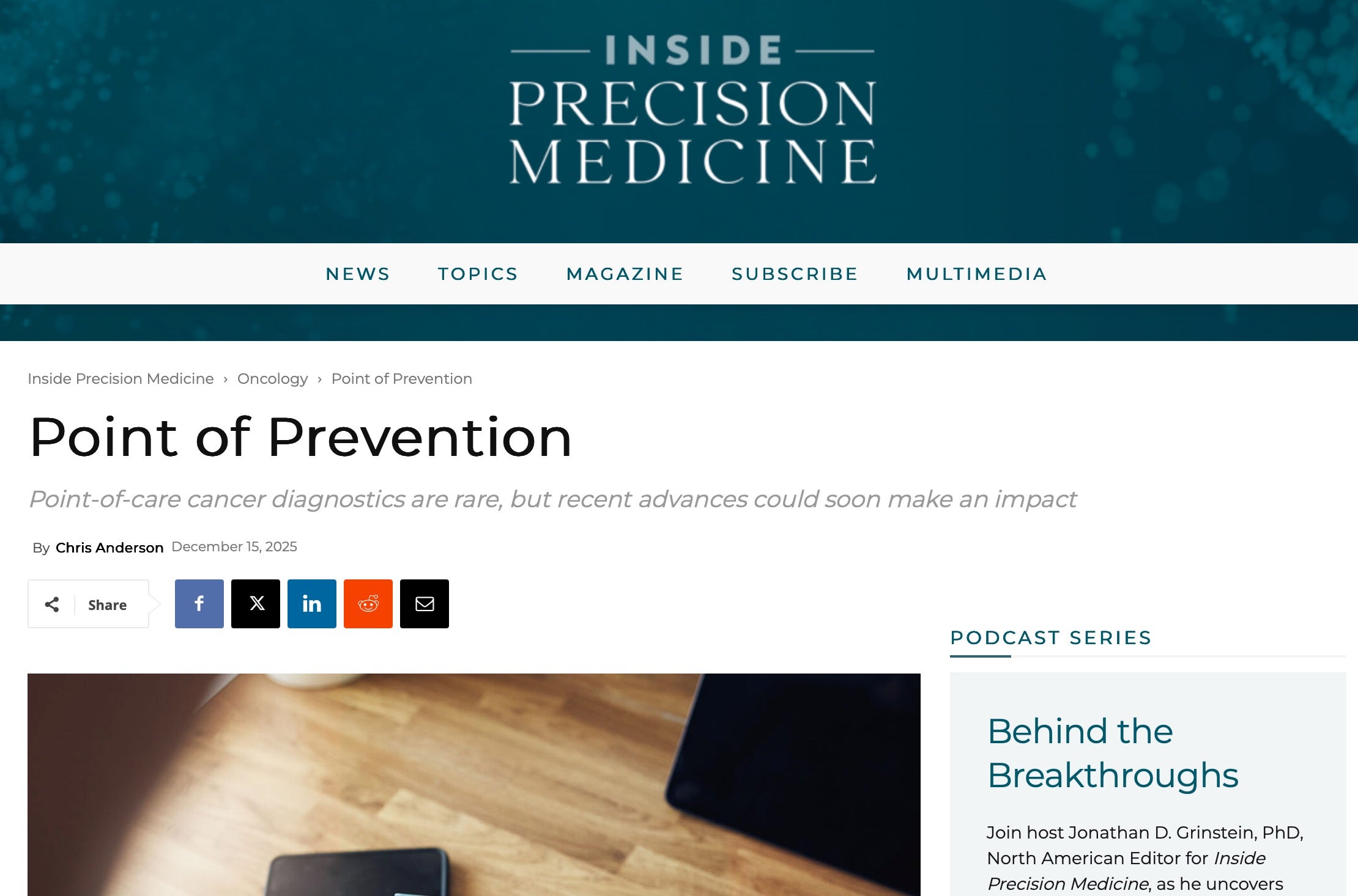 Precision Medicine Screen Shot