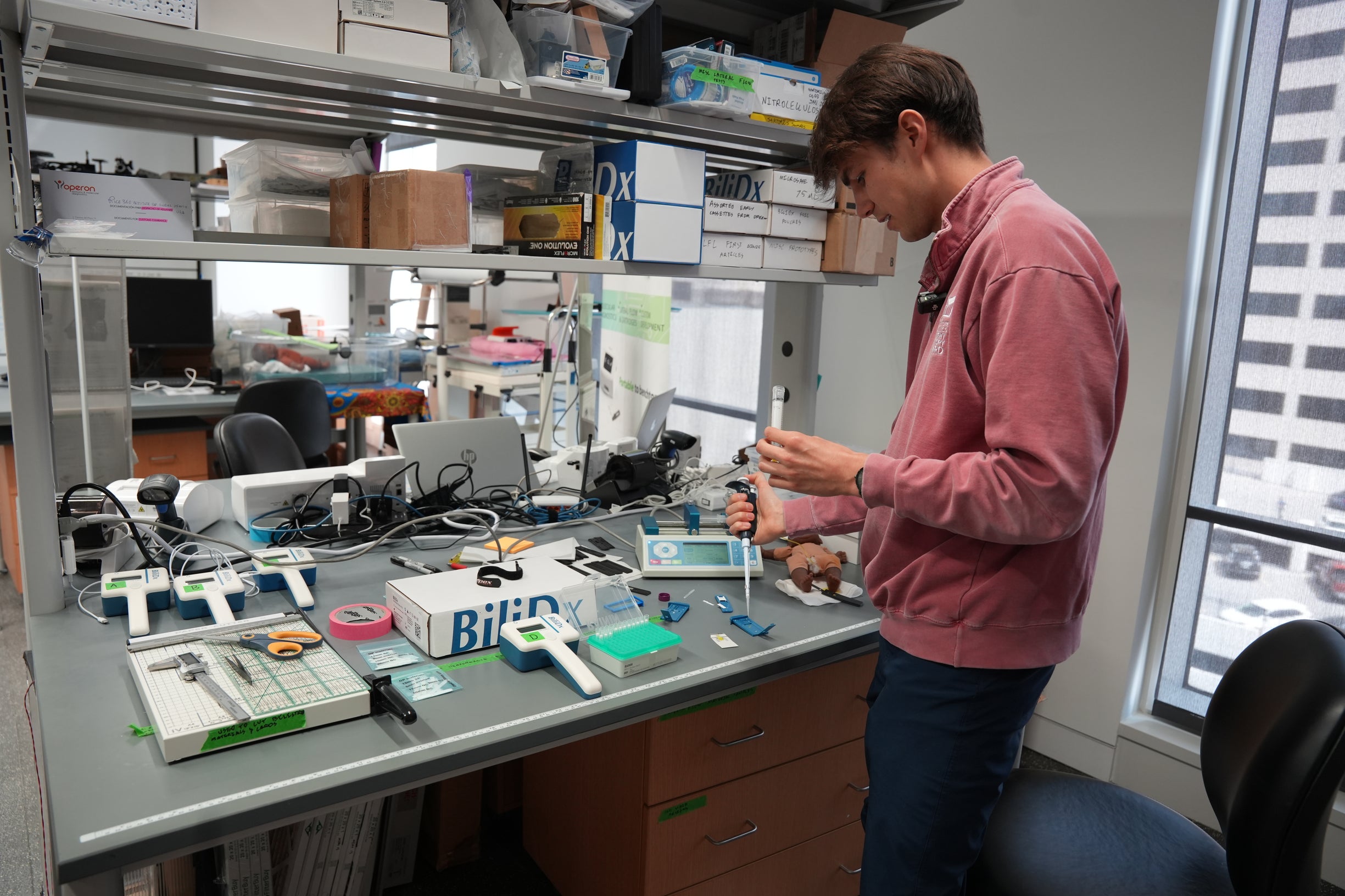 Ben Shaw working on BiliDx Redesign