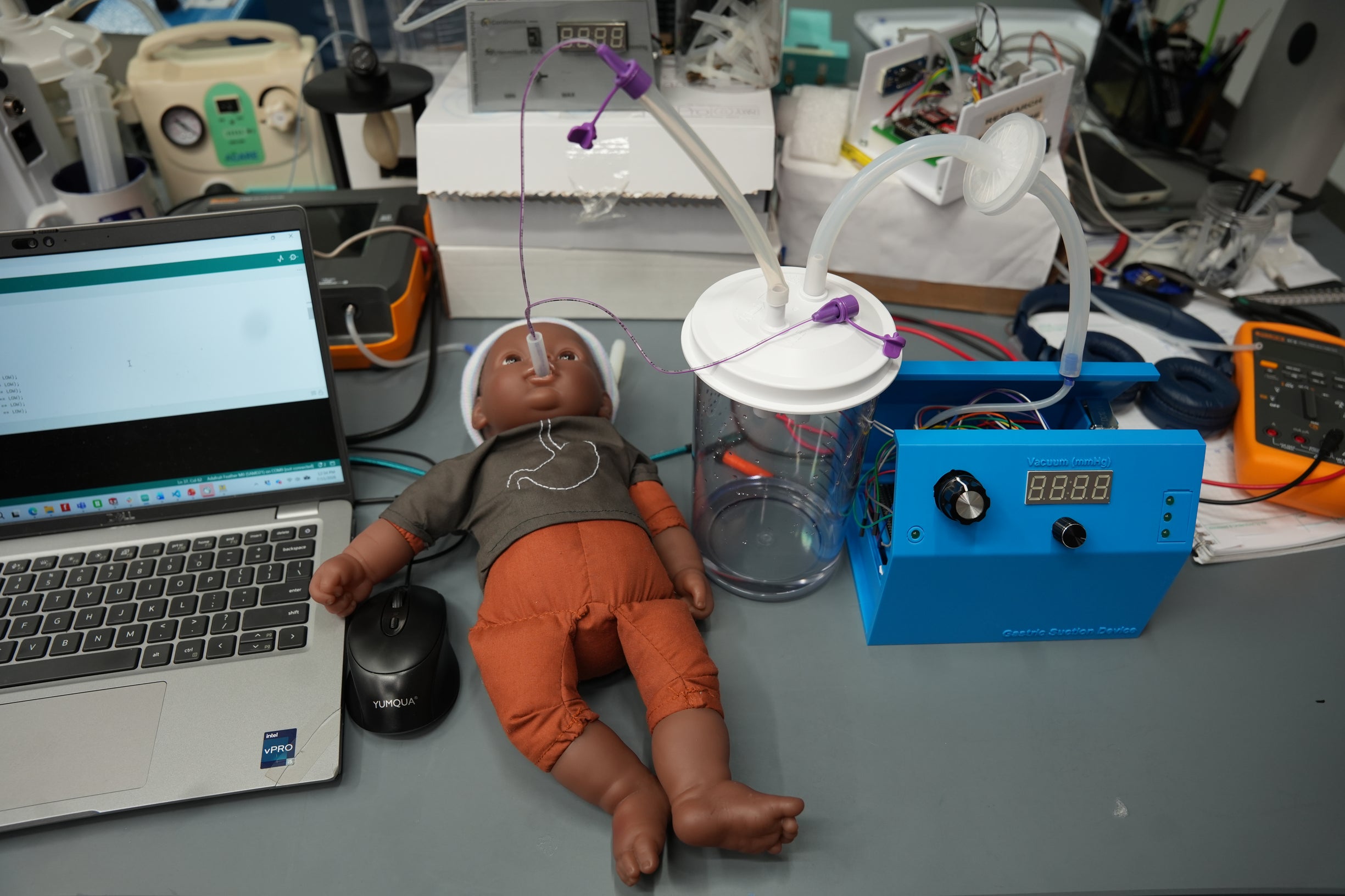 The low-cost gastric suction system.