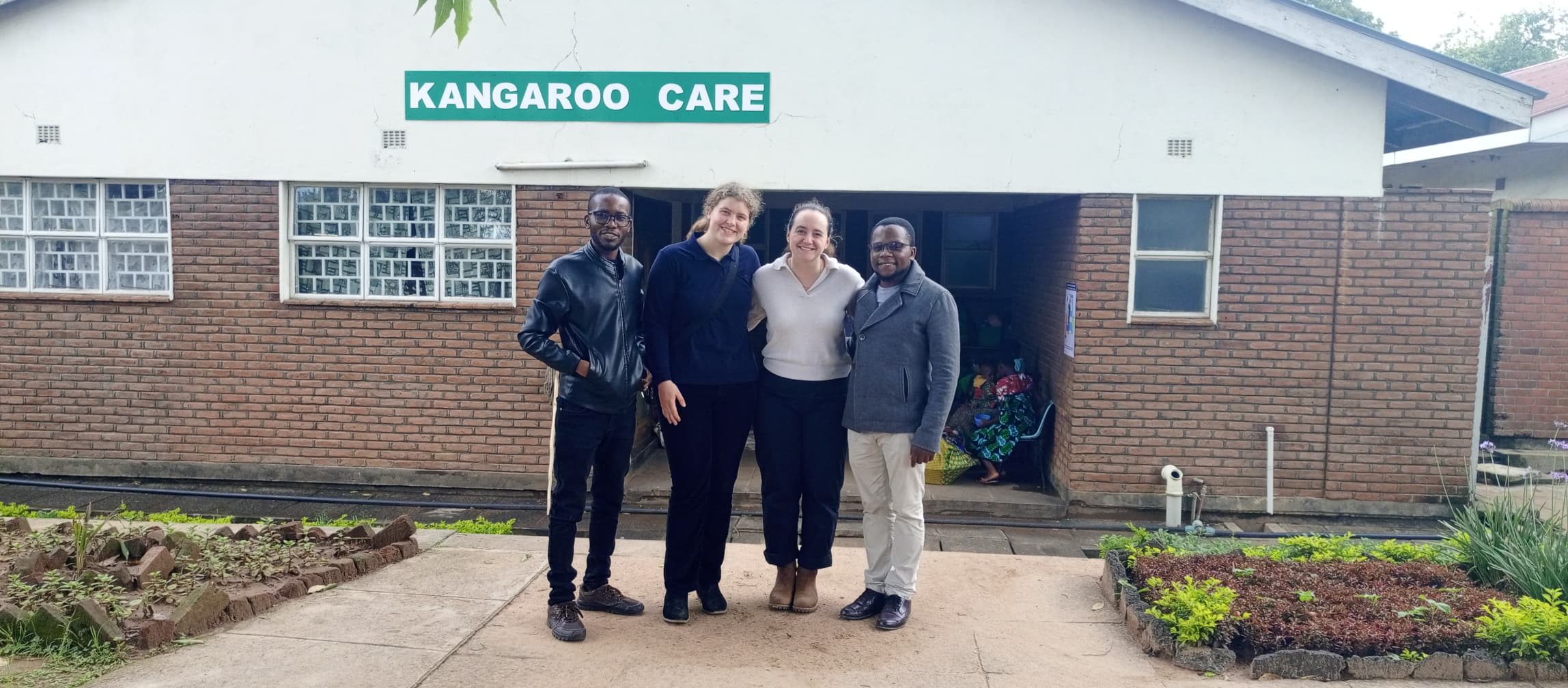 Photo: Claire in Malawi visiting a NICU.