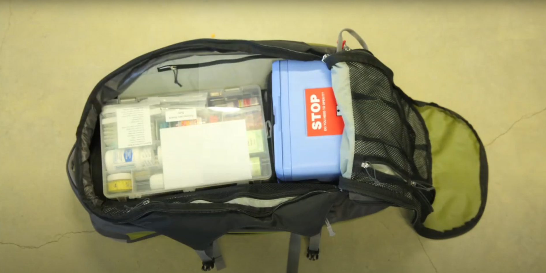 Example of comprehensive neonatal health backpack